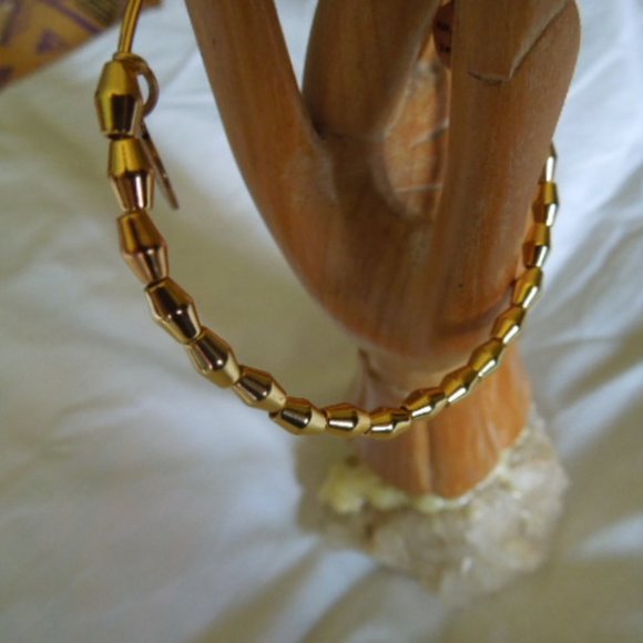 NWOT Alex & Ani Gold Beaded Bangle Bracelet - Picture 4 of 5